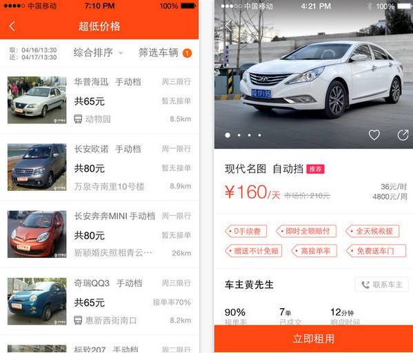 公司員工租車(chē)APP軟件開(kāi)發(fā)